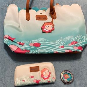 Ponyo Tote, Wallet, and Mirror Set!